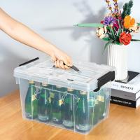 Caja de Almacenamiento de Plástico Transparente Segura y Duradera 90L*4 Diseño Apilable Resistente - details 22