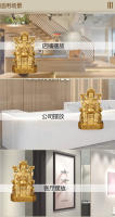 Adorno de Buda de latón puro para uso doméstico, apertura de tienda, bronce para comparar la riqueza, estatua del Dios Wen de la riqueza - details 6