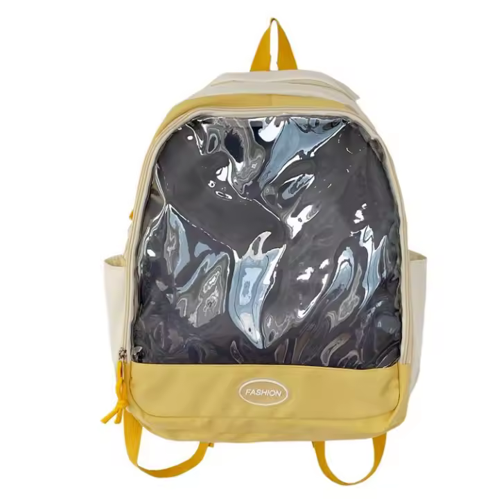 Apariencia, nicho, campus, estudiantes de secundaria, estudiantes, mochila, transparente, cartera, universidad, fresco y dulce - 1