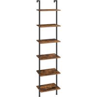 Estantería de Madera de 6 Niveles para Pared Estante Estrecho para Libros Estante de Exhibición - details 0
