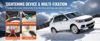 SucceBuy Cadenas de nieve Tracción de acero de aleación de manganeso para automóviles SUV Camiones - details 3