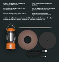 faroles de camping recargable mini al aire libre jardin Portátil multifunción carpa Linterna niña - details 3