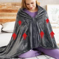 USB Electric Heated Blanket 3 Heating Levels Fleece Heated Mat Wearable Body Warmer Blanket for Household and Office - details 1