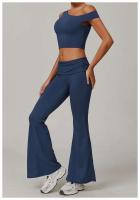 Conjunto de Yoga de Cintura Alta Ouwu Traje Deportivo de 3 Piezas Monos Deportivos para Mujeres - details 22