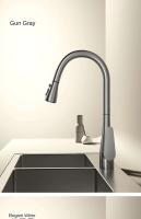 Grifo, grifos de cocina grises giratorios extraíbles, grifo de lavabo de baño con fregadero de verduras, grifo multifuncional, 수전 - details 11