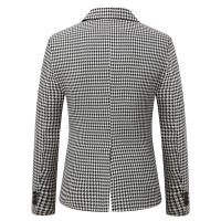 Chaqueta a cuadros para hombre, abrigo deportivo informal, chaquetas ajustadas, Traje a cuadros - details 2
