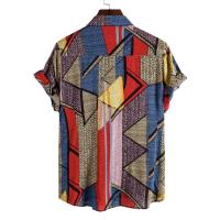 Camisa ajustada de manga corta para hombre, ropa informal con estampado grande, novedad de verano, 2021 - details 27