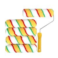 Juego de 6 rodillos de pintura de 9 pulgadas con cepillos de microfibra duraderos, fundas reutilizables y soporte de fácil agarre, perfecto para proyectos de mejoras del hogar y pintura del hogar - details 1
