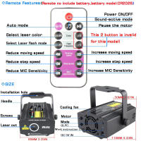 ESHINY Mini 4in1 Pattern Effect R&G Audio Star Whirlwind Laser Projector Stage Disco DJ Club Bar KTV Family Party Light Show P14 - details 4