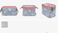 Bolsa de maquillaje con flamencos para mujer, neceser de viaje para artículos de aseo personal, portátil, organizador de gran ca - details 3