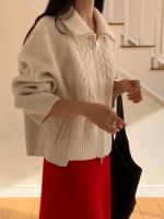 Suéter De Mujer, suéteres De invierno para Mujer, cárdigan Traf, tejido grande para Mujer, Ropa De abrigo De punto holgada De manga larga, Ropa De Mujer - details 24