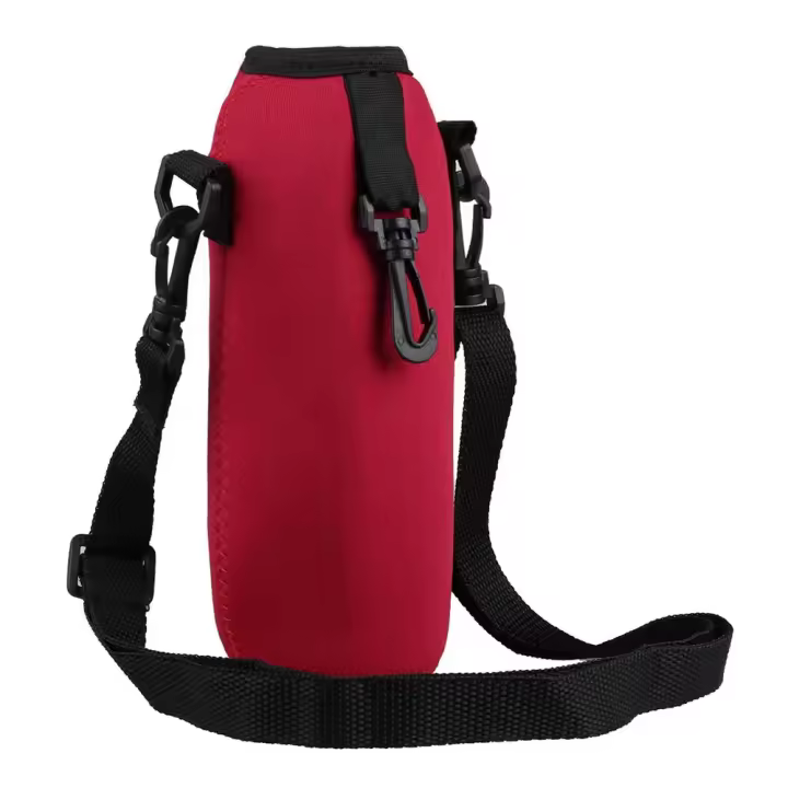 Funda de viaje para botella de agua, bolsa aislante de neopreno con correa para el hombro, 750ML - 1