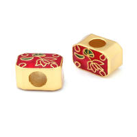 Pulseras de Brass Dorado Mate 4PCS Grande Agujero Abalorios para Hacer Joyas DIY - details 48