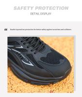 Zapatos de Seguridad de Acero Ligero y Transpirable Mocasines de Trabajo Inolvidables para Hombres - details 12