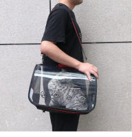 Nueva bolsa transparente para salidas de gatos, bolsa para mascotas, bolsa portátil para salidas, bolsa de hombro para mascotas. - details 11