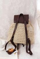 Bolsa de paja de verano para mujer, mochila de moda - details 7
