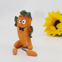 Figura de frutas y verduras de dibujos animados, brócoli, patatas, artesanías de resina, zanahorias, adornos de escritorio, artesanía, estatua de verdura bonita, regalo - details 9