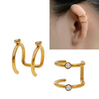 Pendientes de clip invisibles para mujer y hombre, aretes de 3 colores, sin agujero, 2 uds., gran oferta - details 1