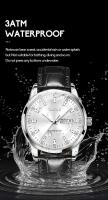Reloj de Pulsera de Cuero de Alta Calidad TAXAU para Hombres Dual Calendario Clásico Luminoso - details 7