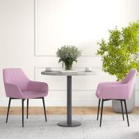 Pack de 2 Sillas de Comedor Sillas Decorativas Tapizadas en Lino Sillas de Cocina con Respaldo Reposabrazos y Patas de Metal para Salón 59,5x56,5x81 cm - details 26