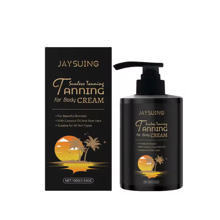 Jaysui verano al aire libre suave hidratante piel tomar el sol crema para ennegrecer el cuerpo - 1