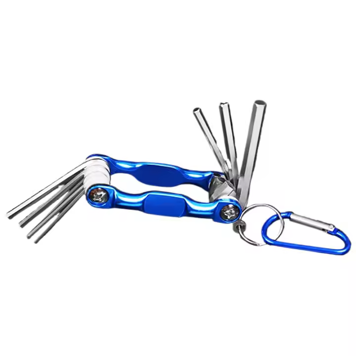 Llave Hexagonal Plegable Juego de Llaves Allen Metricas de Metal Destornillador Hexagonal - 1
