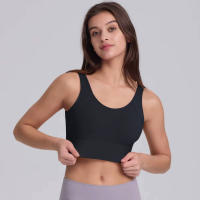 Hamidou-Sujetador de Yoga para mujer, Top corto de Fitness, sujetadores deportivos a prueba de golpes, gimnasio sin costuras, Sujetador deportivo de alto impacto, antisudor, Fitness, sin costuras - details 18