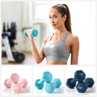 mancuernas, 3 pares, 2 x 1 kg, 2 x 2 kg, 2 x 3 kg, soporte de almacenamiento, gimnasio y musculación, revestimiento de neopreno antideslizante - details 2