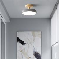 Lámpara De Techo Redonda De Madera Rosa LED Para Sala De Estar Dormitorio Baño Iluminación Decorativa Nordic Moderna Auto-Contenida 220V - details 3