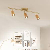 Luz LED de techo nórdica para decoración del hogar, foco de madera minimalista para habitación, guardarropa, accesorio de iluminación moderno - details 1