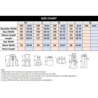 OUWU- Nueva ropa de primavera para mujer, solapa recortada de manga larga en color francés contrastante y vestido plisado con cinturón - details 0