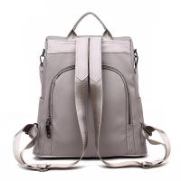 Mochila informal impermeable antirrobo para mujer, bolso de hombro escolar ligero con bola de pelo para adolescentes y niñas - details 10
