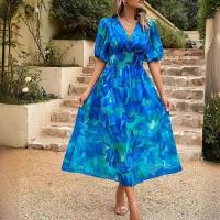 Vestido de verano de manga corta para mujer, vestidos estampados a la moda - details 7