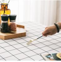 Mantel de Mesa PEVA Impermeable y Resistente al Aceite Diseño a Cuadros Negro y Blanco para Fiestas y Picnics al Aire Libre - details 2
