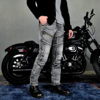 Motocicleta jeans hombres, pantalones retro locomotora de montar, Kevlar resistente al desgarro de carreras todoterreno elástico a prueba de caídas pantalones. - details 3