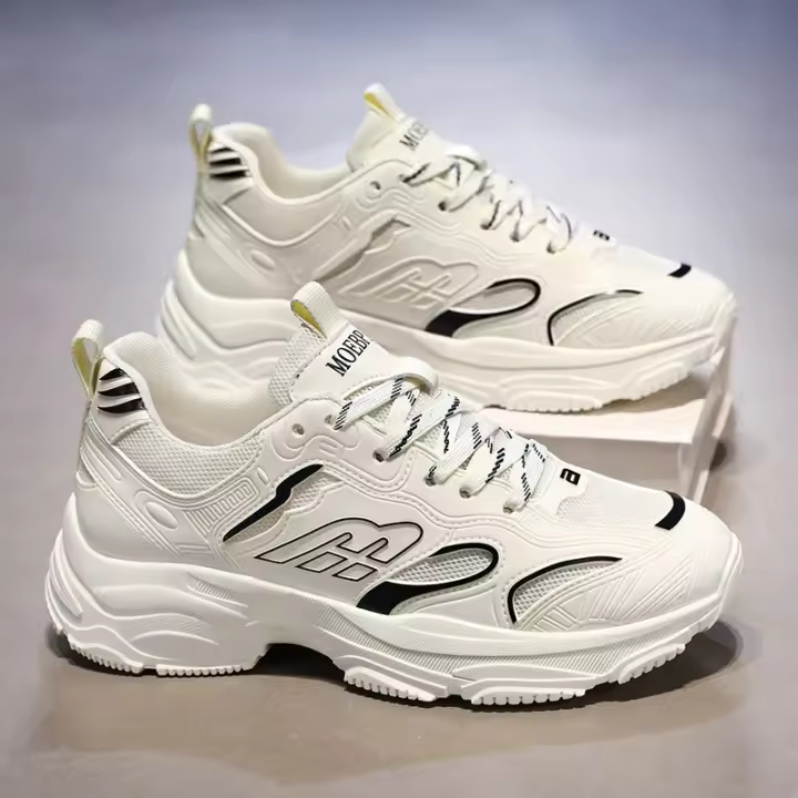Zapatillas De Moda Para Hombre Transpirables Cómodas Y Ligeras Zapatos Casuales Antideslizantes Con Suela Suave Para Correr - 1
