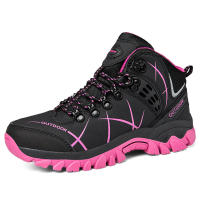 Zapatos de senderismo al aire libre para mujer, botines antideslizantes, zapatillas de escalada de montaña, calzado para acampar y escalar - details 2