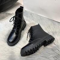 Ots de encaje frontal con punta redonda y tacón para mujer, talla grande, otoño e invierno - details 14