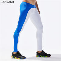 Ganyanr-mallas deportivas para hombre, pantalones largos de compresión para correr, Yoga, baloncesto, gimnasio, Fitness - details 6