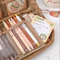 Juego de papelería de capibara de dibujos animados, juego de papelería escolar Kawaii con temática de capibara, muñeco de peluche, Kit de regalo de herramientas para estudiantes de gran capacidad - details 10