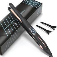 Hierro Plano Mini de 2/5 Pulgadas CkeyiN Calentamiento Rápido de 30s Ideal para Cabello Corto, Barba y Corte Pixie Enchufe de Estándar Europeo - details 1