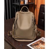 Mochila De piel auténtica para mujer, bolso de viaje de alta calidad, informal, de hombro, 2023 - details 21