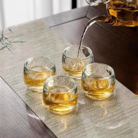 Taza de cristal de alta gama para tirar de los dedos, sin plomo, propietario de la casa, ceremonia del té saludable espesada - details 2