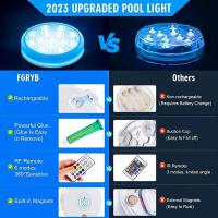 Luz subacuática recargable para piscina con control remoto IP68, luz LED flotante, cambio de color impermeable para spa - details 3