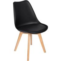 4 Sillas Comedor Nórdicas, Sillas de Cocina Nórdicas con Patas de Madera Maciza de Haya y Asiento Acolchado y Tapizado - details 12