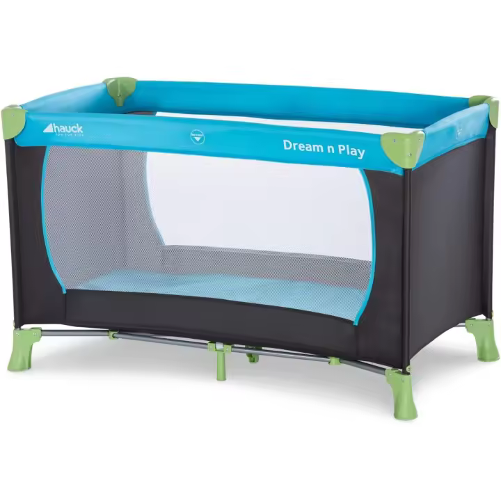 Cuna de Viaje Dream N Play Parque Infantil para Nacidos hasta 15kg Cuna de Bebé con Bolsa de Transporte Cuna de Playa 120x60cm Turquesa - 1