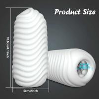 Leten masturbación masculina silicona suave masturbador estirable bolsillo coño impermeable productos para adultos juguete sexual para hombres - details 5