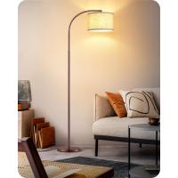 Lámpara de Pie Minimalista Pantalla de Lino Beige, Bombilla LED, Ajustable para Dormitorio, Salón, Oficina Dorado - details 15