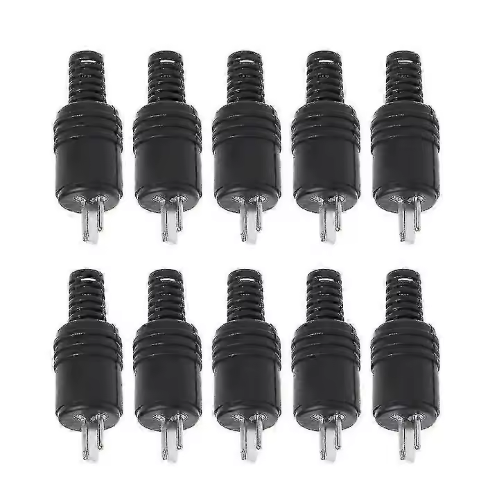 10 Uds. Conector macho de altavoz Din de 2 pines conector de alta fidelidad conector de terminales de tornillo - 1