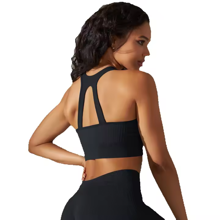 Sujetador deportivo a prueba de golpes para mujer, camiseta sin mangas para correr, ropa interior sexy para fiesta y yoga - 1
